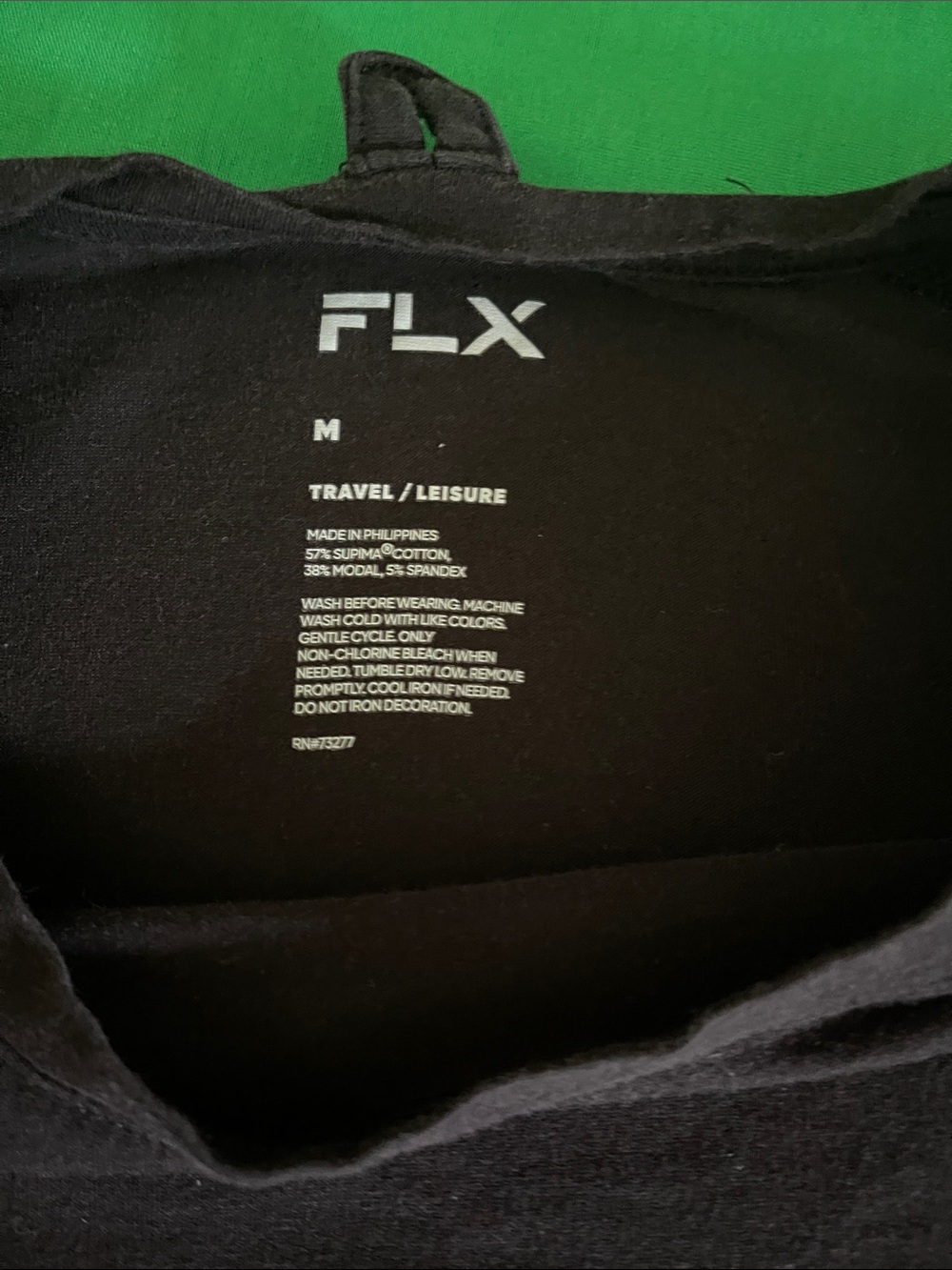 FLX Men’s Black Long-Sleeve Crew Tee - Picture 2 of 9